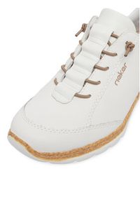 Rieker Sneakersy CEO-N42K5-80 Biały. Kolor: biały. Materiał: skóra #6