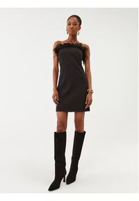 Patrizia Pepe Sukienka koktajlowa 8A1227/A6F5-K103 Czarny Slim Fit. Kolor: czarny. Materiał: syntetyk. Styl: wizytowy #4