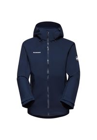 Kurtka przeciwdeszczowa damska Mammut Convey Tour HS Hooded. Kolor: wielokolorowy, niebieski, szary