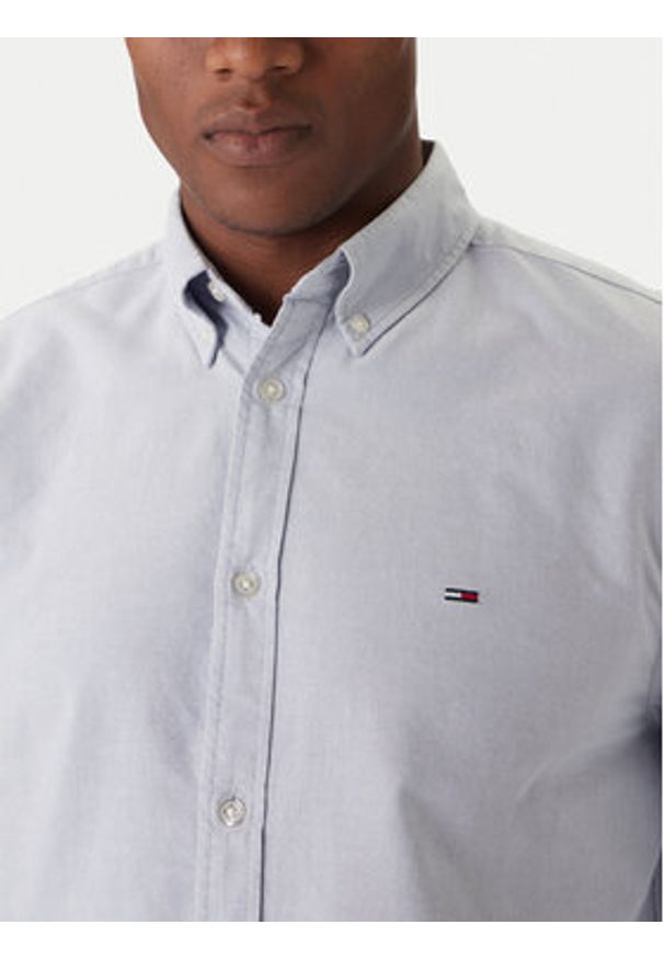 Tommy Jeans Koszula Oxford DM0DM22836 Niebieski Regular Fit. Kolor: niebieski. Materiał: bawełna