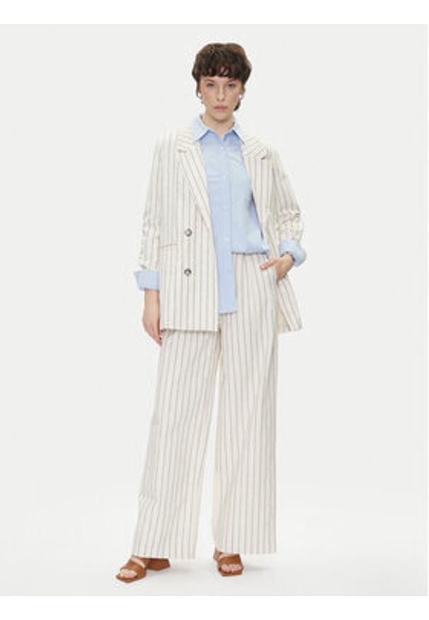 Pepe Jeans Marynarka Hannah PL402589 Écru Loose Fit. Materiał: bawełna