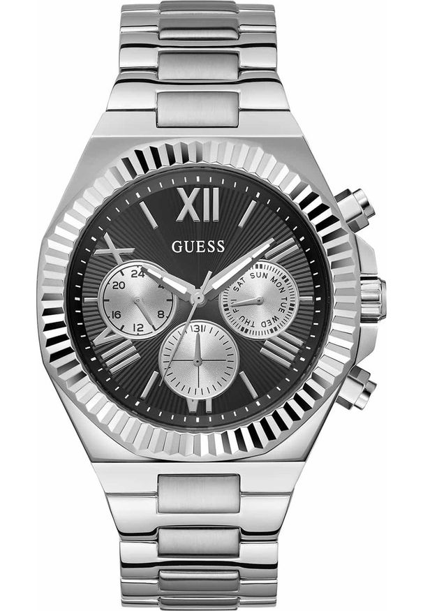 Zegarek męski Guess GW0703G1 srebrny. Kolor: srebrny