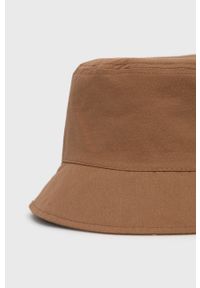 Trussardi Jeans - Trussardi kapelusz bawełniany kolor brązowy bawełniany. Kolor: brązowy. Materiał: bawełna #3