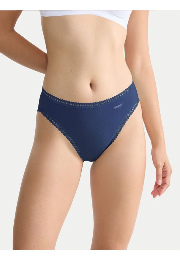Sloggi Komplet 3 par fig klasycznych Go Crush 10219672 Niebieski. Kolor: niebieski. Materiał: bawełna