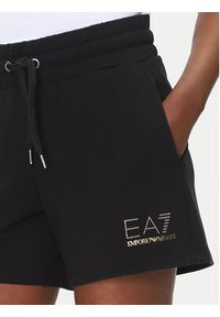 EA7 Emporio Armani Szorty sportowe 7W000269 AF12482 UC001 Czarny Regular Fit. Kolor: czarny. Materiał: syntetyk