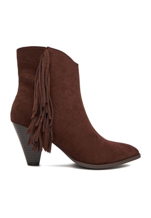 Botki DeeZee. Kolor: brązowy