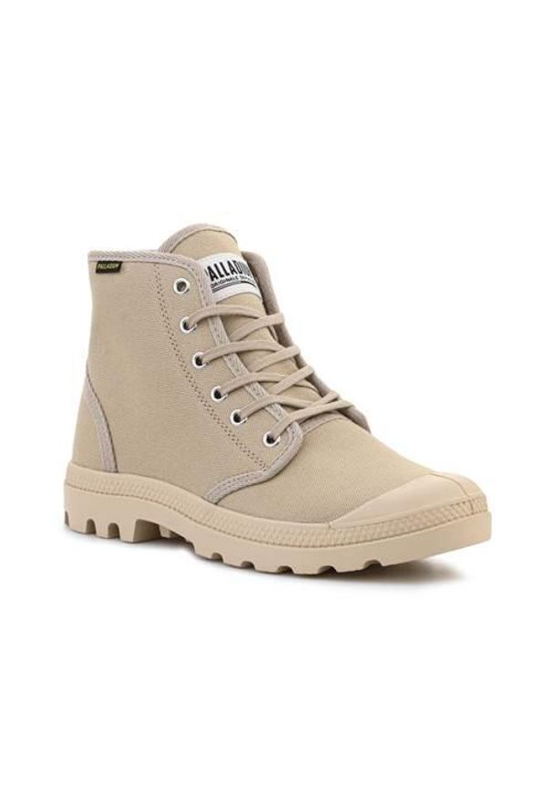 Buty do chodzenia unisex Palladium Pampa HI Originale. Wysokość cholewki: za kostkę. Zapięcie: sznurówki. Kolor: biały. Materiał: guma, syntetyk, materiał. Szerokość cholewki: normalna. Sport: turystyka piesza