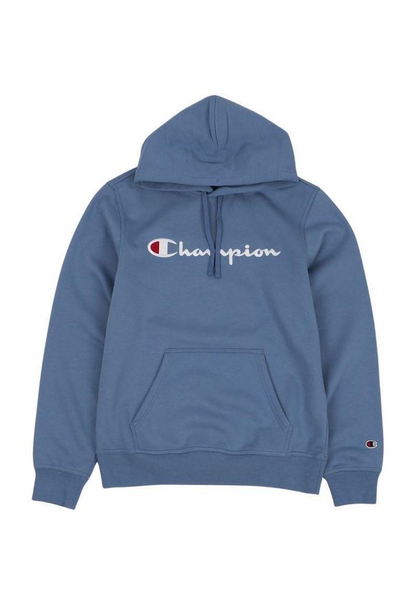 Champion - Męska Bluza Z Logo Script. Kolor: niebieski