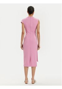 Rinascimento Sukienka koktajlowa CFC0019379002 Różowy Regular Fit. Kolor: różowy. Materiał: syntetyk. Styl: wizytowy