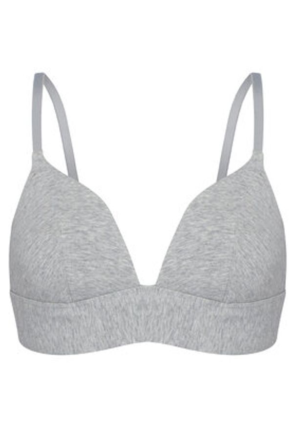 Hunkemöller Biustonosz braletka 302031 Szary. Kolor: szary. Materiał: bawełna