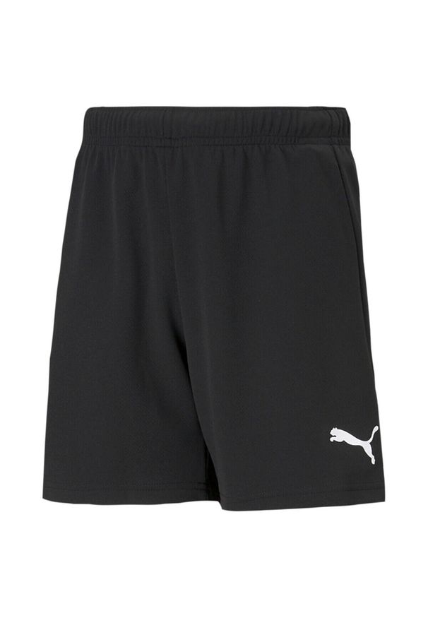 Spodenki piłkarskie dla dzieci Puma teamRISE Short Jr. Kolor: biały, czarny, wielokolorowy. Materiał: syntetyk, materiał