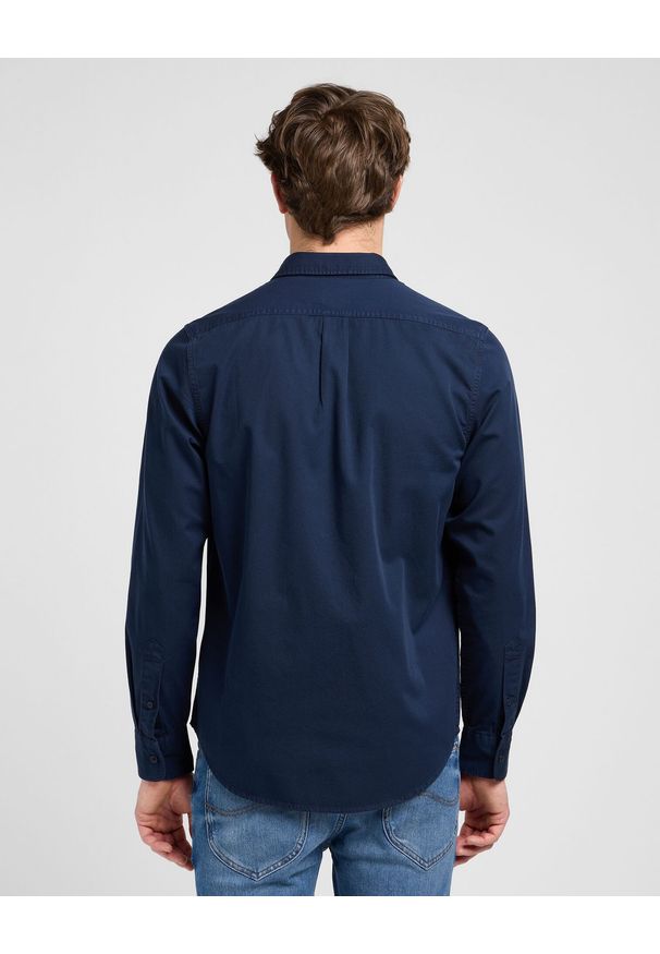 Lee - MESKA KOSZULA LEE PATCH SHIRT RIVET NAVY 112370547