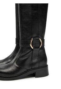 See By Chloé Kozaki New Ring SB43002A Czarny. Kolor: czarny. Materiał: skóra #5