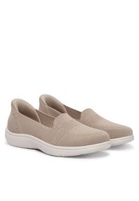 skechers - Skechers Sneakersy Slip-Ins: On-The-Go Flex Radiant - Sloane 138435/TPE Beżowy. Kolor: beżowy. Materiał: materiał #6