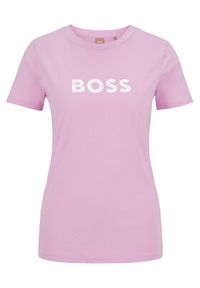 BOSS - Boss T-Shirt 50468356 Różowy Regular Fit. Kolor: różowy. Materiał: bawełna #3