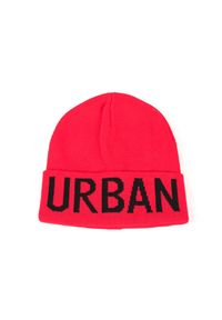 Les Hommes Czapka "Urban" | UHA670 951U | Urban Knit Hat | Kobieta | Czarny, Czerwony. Kolor: wielokolorowy, czarny, czerwony. Materiał: poliakryl
