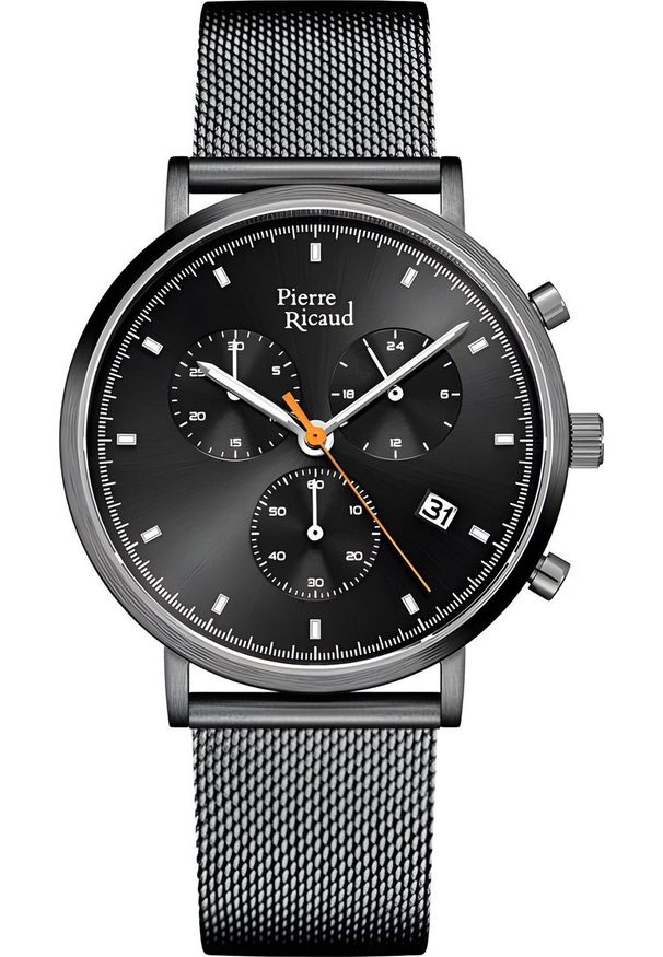 Zegarek Pierre Ricaud Zegarek męski Pierre Ricaud P60046.S117CH szary. Kolor: szary