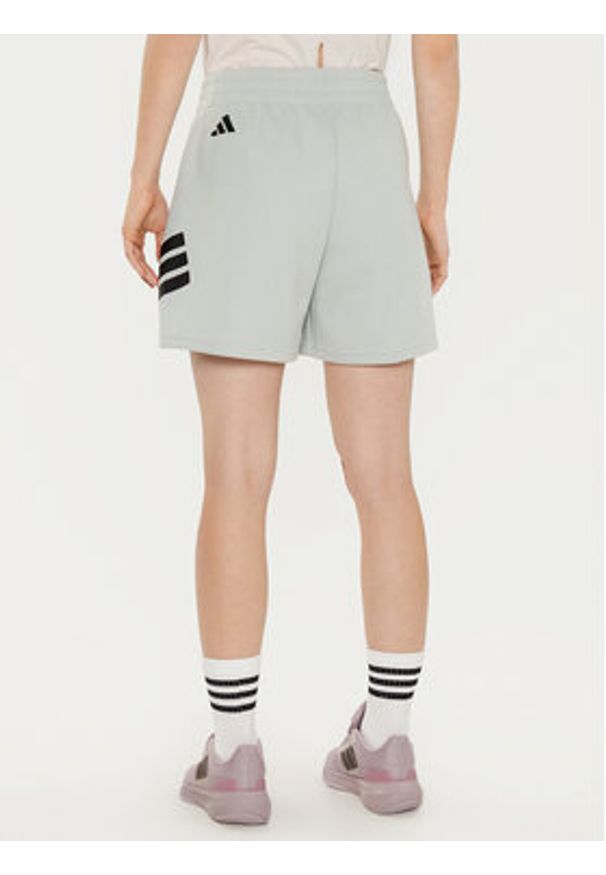Adidas - adidas Szorty sportowe Future Icons 3-Stripes JC5446 Szary Loose Fit. Kolor: szary. Materiał: bawełna