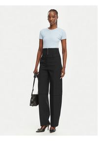 Hugo - HUGO T-Shirt Delanor 50512000 Niebieski Slim Fit. Kolor: niebieski. Materiał: bawełna #4