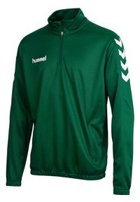 Bluza piłkarska dla dzieci Hummel Core Kids 1/2 Zip Sweat. Kolor: wielokolorowy, zielony, biały. Sport: piłka nożna