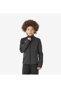 quechua - Bluza narciarska dla dzieci Quechua 500 zip. Kolor: szary. Materiał: elastan, materiał. Sezon: lato. Sport: narciarstwo
