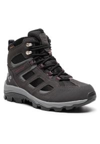 Trekkingi Jack Wolfskin Vojo 3 Texapore Mid W 4042471 Dark Steel/Purple. Kolor: szary. Materiał: materiał #1