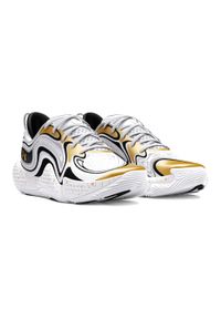Buty koszykarskie Under Armour Spawn 6. Kolor: biały, wielokolorowy, żółty. Sport: koszykówka