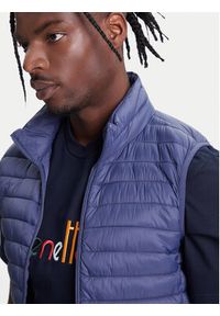 United Colors of Benetton - United Colors Of Benetton Kamizelka 2TWDUJ00P Niebieski Regular Fit. Kolor: niebieski. Materiał: syntetyk #3