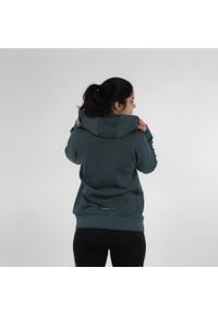 KIPRUN - Bluza do biegania damska Kiprun Run 500 Warm ocieplana. Kolor: zielony. Materiał: poliester, bawełna, elastan, lyocell, materiał. Sport: bieganie #2