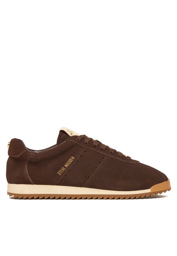 Steve Madden Sneakersy Mirage-Sm SM11003908 Brązowy. Kolor: brązowy. Materiał: skóra, zamsz