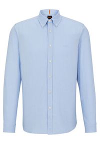 BOSS - Boss Koszula 50489341 Niebieski Regular Fit. Kolor: niebieski. Materiał: bawełna #5