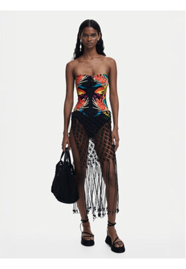 Desigual Strój kąpielowy Bahamas 25SWMK09 Czarny. Kolor: czarny. Materiał: syntetyk