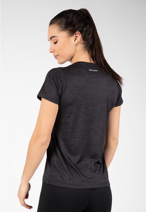 GORILLA WEAR - Elmira V-Neck Koszulka - Czarny. Kolor: czarny. Sport: fitness