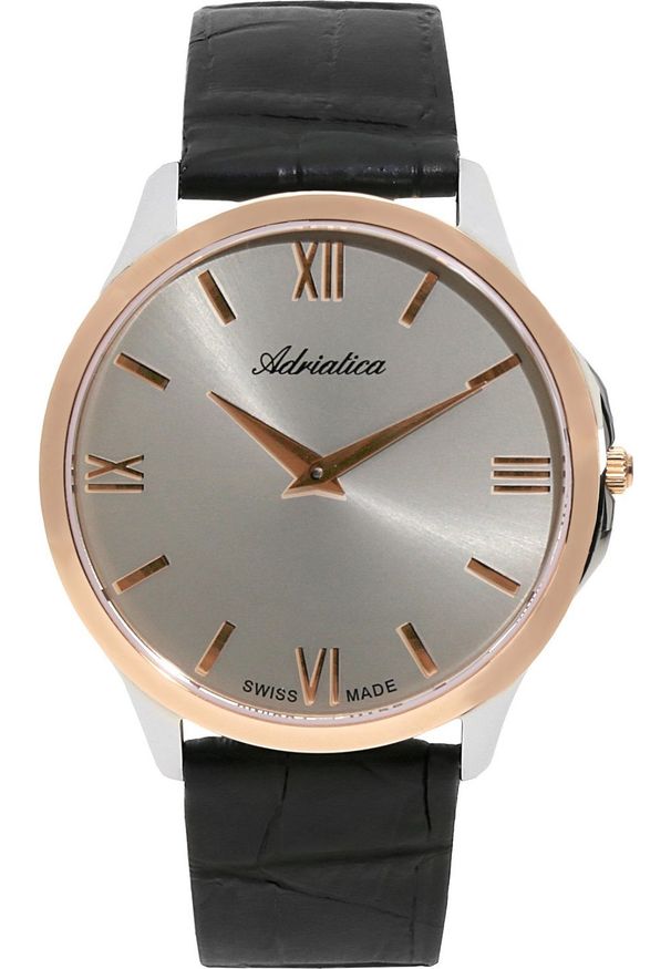 Zegarek Adriatica Zegarek męski Adriatica A8241.9266Q czarny. Kolor: czarny