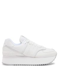New Balance Sneakersy WL574ZFW Biały. Kolor: biały. Materiał: skóra. Model: New Balance 574