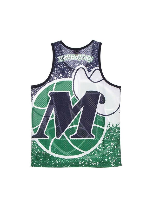 Koszulka Sportowa bez rękawów Mitchell & Ness NBA Dallas Mavericks Tank Top. Kolor: czarny, wielokolorowy, zielony. Długość rękawa: bez rękawów. Sport: koszykówka