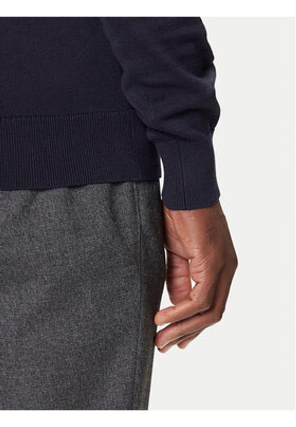 TOMMY HILFIGER - Tommy Hilfiger Sweter MW0MW42249 Granatowy Regular Fit. Kolor: niebieski. Materiał: bawełna