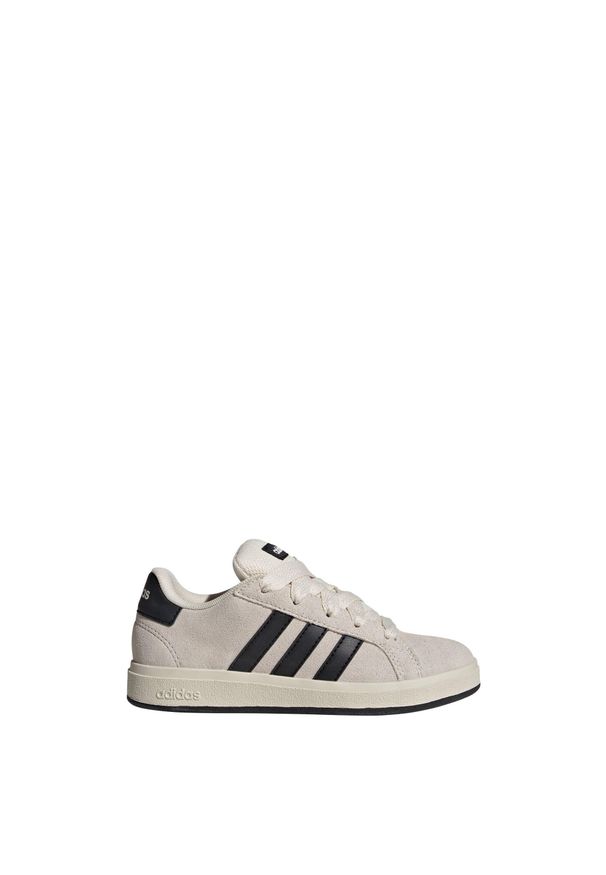 Adidas - Buty Grand Court 00s Kids. Kolor: biały, wielokolorowy, czarny. Materiał: materiał