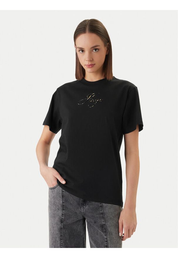 Hugo - HUGO T-Shirt Vintage 50560566 Czarny Regular Fit. Kolor: czarny. Materiał: bawełna. Styl: vintage