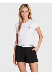 Calvin Klein Underwear Szorty piżamowe 000QS6871E Czarny Regular Fit. Kolor: czarny. Materiał: syntetyk, bawełna