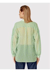 Simple Bluzka KOD008 Zielony Relaxed Fit. Kolor: zielony. Materiał: syntetyk #3