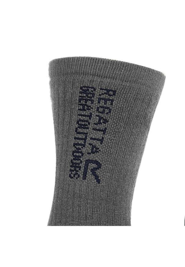 Regatta - Skarpety Wełniane Wool Hiker 2pak. Kolor: wielokolorowy, niebieski, szary. Materiał: wełna