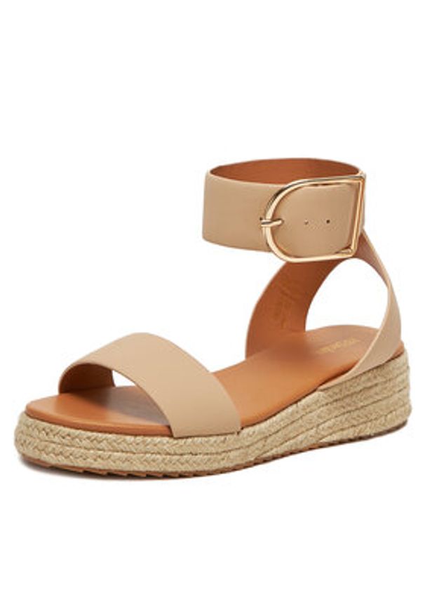 DeeZee Espadryle QS276-1 Beżowy. Kolor: beżowy. Materiał: syntetyk, materiał