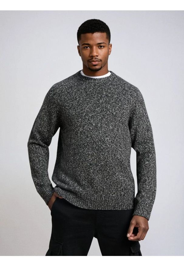 Sinsay - Sweter basic - czarny. Kolor: czarny