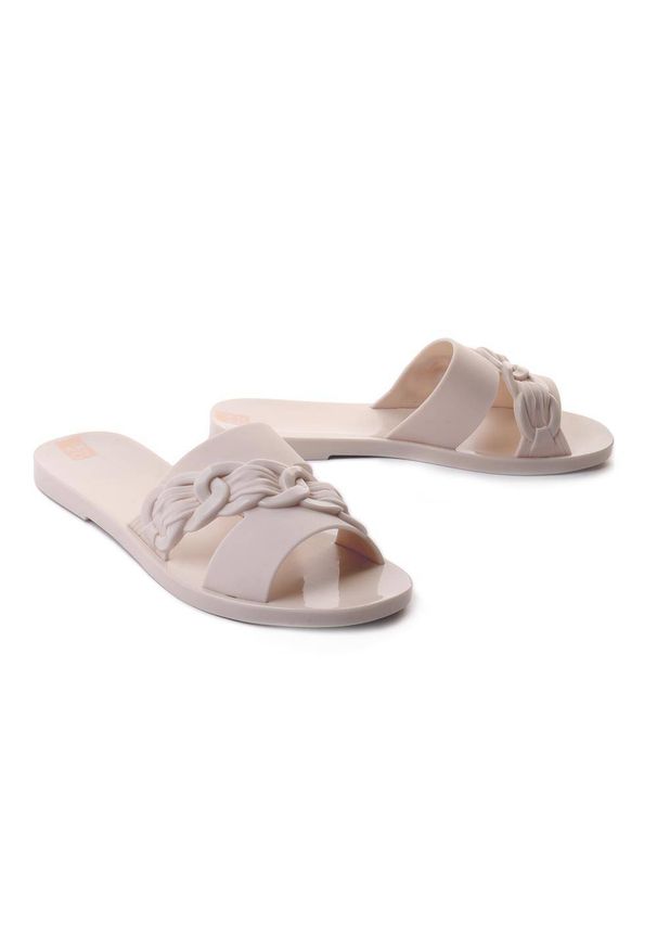 zaxy - ZAXY JJ285202 DESLUMBRE SLIDE AD off white, klapki damskie. Kolor: biały