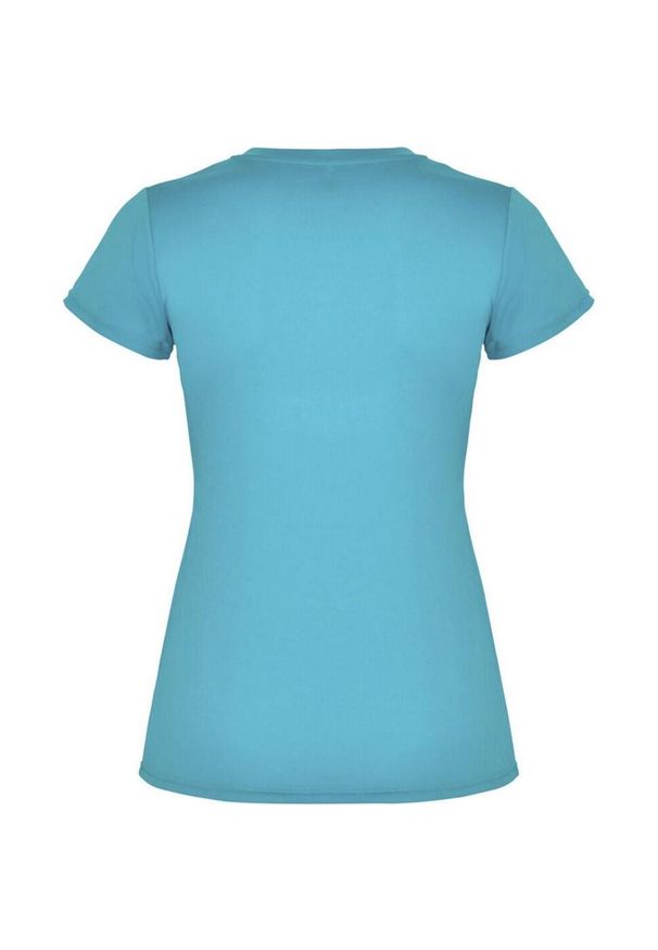 ROLY - Damska Koszulka Sportowa Montecarlo Z Krótkim Rękawem. Kolor: niebieski. Długość rękawa: krótki rękaw. Długość: krótkie. Sport: turystyka piesza