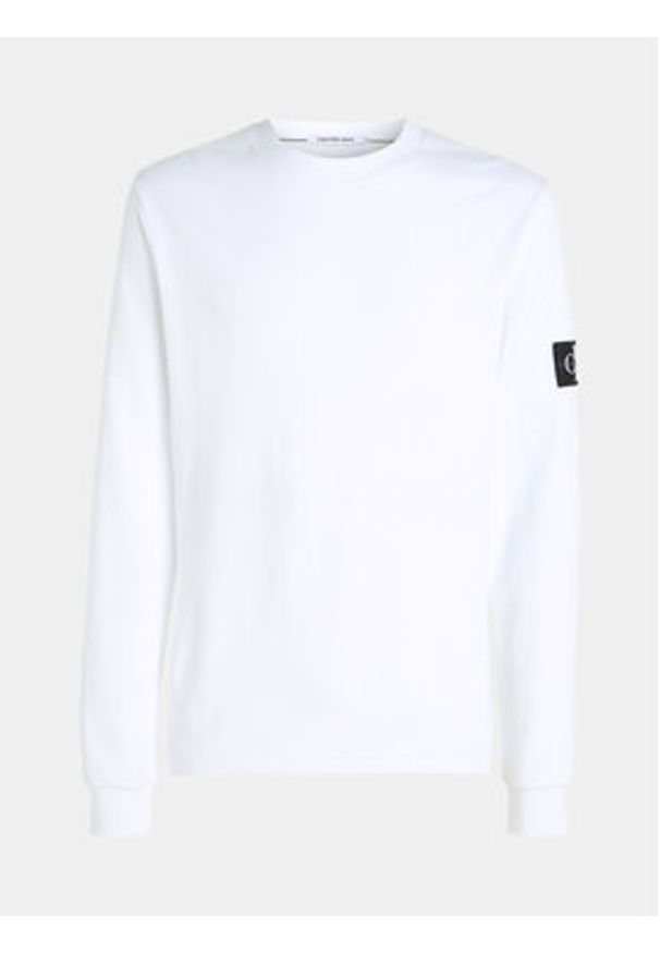 Calvin Klein Jeans Bluza J30J323485 Biały Regular Fit. Kolor: biały. Materiał: bawełna