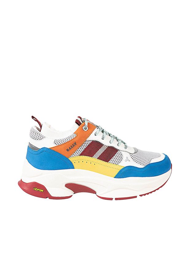 Bally Sneakersy "Viber-T" | 6231245 | Viber-T | Mężczyzna | Biały, Żółty, Niebieski, Szary, Wielokolorowy, Pomarańczowy, Bordowy. Zapięcie: zamek. Kolor: niebieski, żółty, pomarańczowy, czerwony, wielokolorowy, szary, biały. Materiał: skóra, tkanina