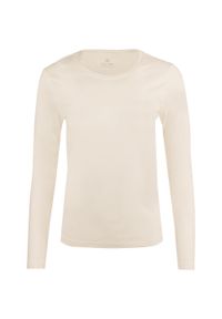 ZEAGLE - Damska koszulka Athl DPT Kerrie – długi rękaw, 100% bawełna, ivory, 2XL. Okazja: na co dzień. Kolor: wielokolorowy, niebieski, szary. Materiał: bawełna. Długość rękawa: długi rękaw. Długość: długie. Styl: casual #1