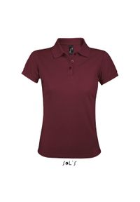 SOL'S - Damska koszulka polo Sol's Prime. Typ kołnierza: polo. Kolor: wielokolorowy, czerwony, brązowy. Styl: elegancki #1